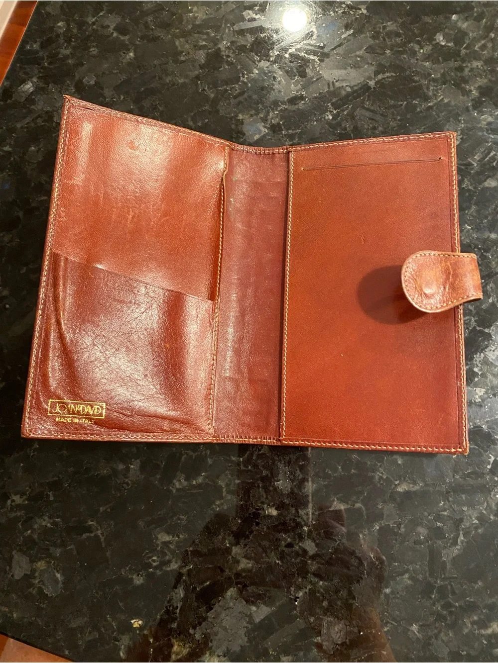 Joan & David Leather, Croc-Embossed  Wallet/Billfold.